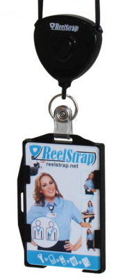 ReelStrap - The Best Id Badge Holder. Better Than Badge Reels or  Retractable Lanyards. (1 pc) : : Office Products